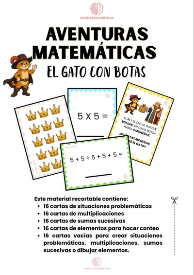 Juego Matemático con el cuento "El gato con botas"