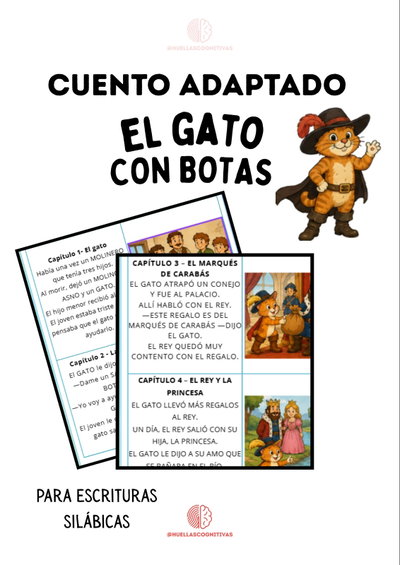 Cuento acotado "El gato con botas" para aulas heterogéneas