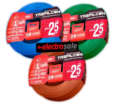 Cable unipolar de 2.5 mm x 100 Mtrs.