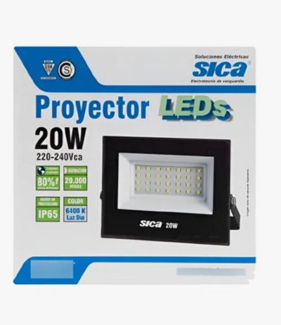 Reflector proyector 20 w Sica luz fria 