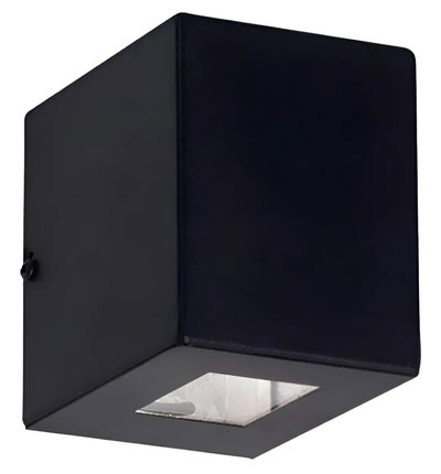 APLIQUE BIDIFUSOR  CUADRADO G9 NEGRO 