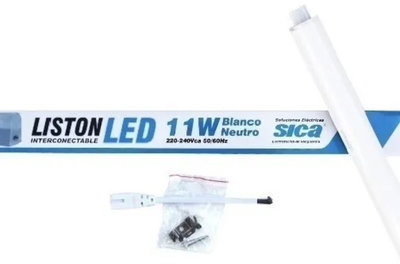 Tubo Liston Led Interconectable  11w Sica Luz Fria 