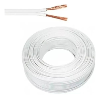 Cable Bipolar Reflex 2x0.50 -2x1-2x1.5-2x2.5 rollo 100 mtrs Blanco 