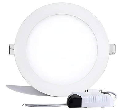 Plafon LEYMAR circular - exterior/embutir . 6w-12w-18w-24w luz FRIA/BLANCO