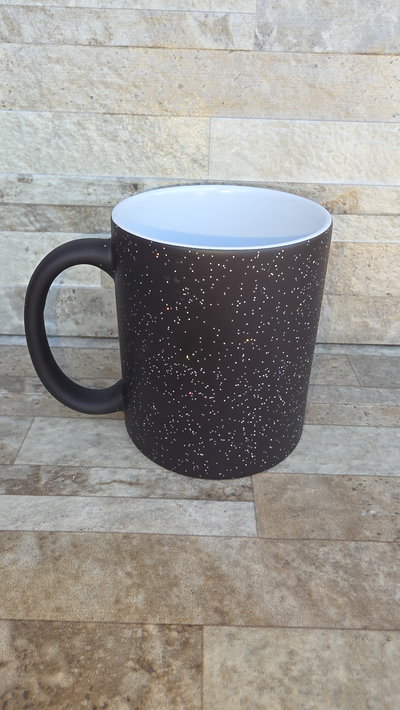 Taza Magíca Glitter - Asa común