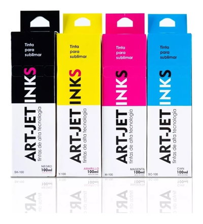 PACK X4 - Tintas para Sublimar - Art Jet - 100ml / 150ml
