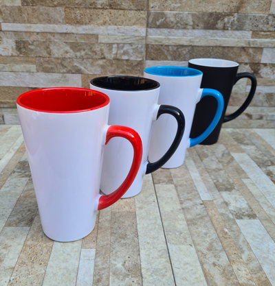 Taza Alta Cónica Interior Color