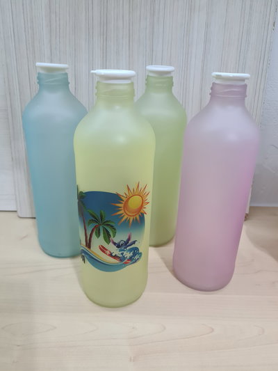 Botella 1L de Vidrio Esmerilado