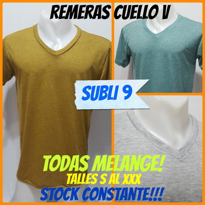 Remera Spun Cuello "V" - Manga Corta