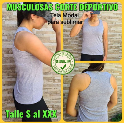 Musculosa Spun Dama - Corte Americano