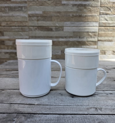 Combo Taza de Polímero + Cuenco con Tapa