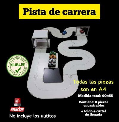 Pista de Autos - Madera Sublimable
