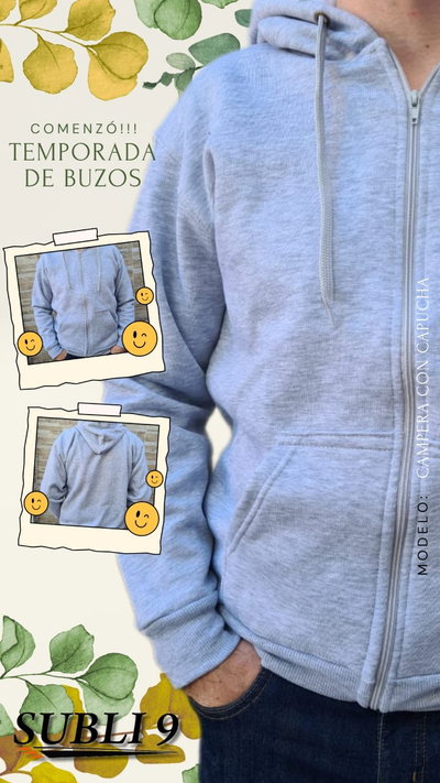 Camperas Frisa SUBLIMABLE - NIÑO y ADULTO