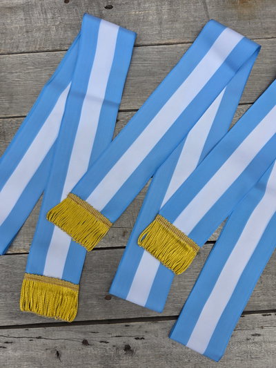 BANDAS ARGENTINA * Premium * promesa jura a la Bandera 1,40x7cm