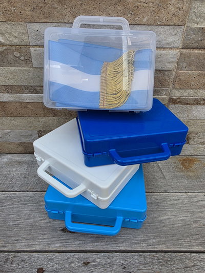 Valijas de plástico * valijitas 14x14x4,5