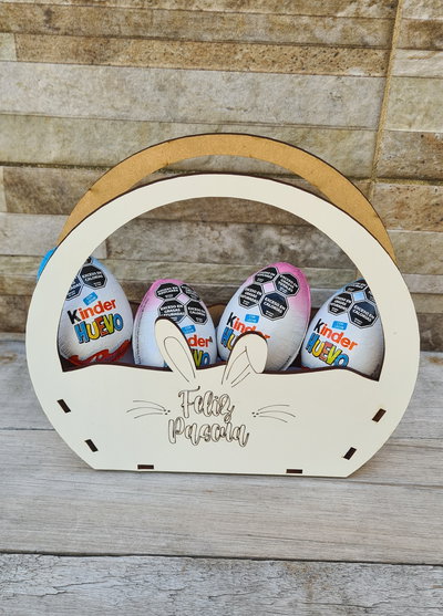 CANASTA de Pascuas * Madera sublimable