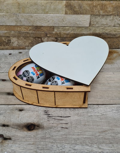 CAJA CORAZON * tapa sublimable