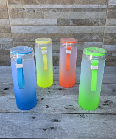 Botellas Vidrio Esmerilado