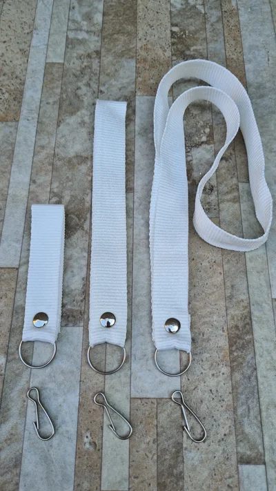 CORREAS BLANCO Mini Corta Larga - Layers Gross sublimables llaveros