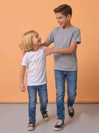 Remeras Modal Niños manga corta
