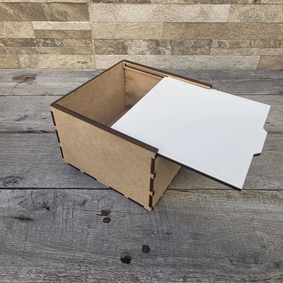 Caja Madera tapa deslizable sublimable