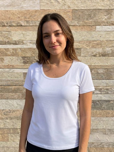 Remera Modal Dama Manga Corta
