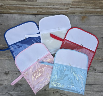 Estuche Cristal con fuelle - Sobre PVC