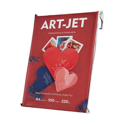 Papel DOBLE FAZ 220 gr A4 100 hojas 