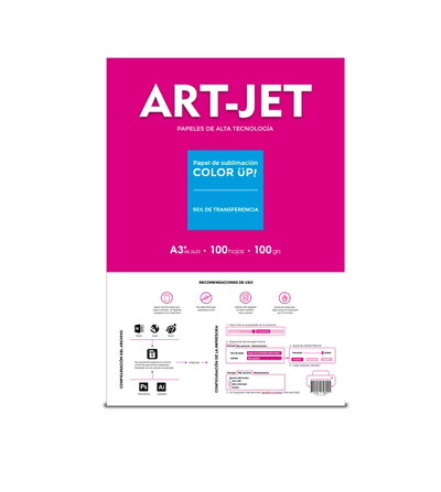 Papel Sublimar A3+ Específico Art Jet Color Up!