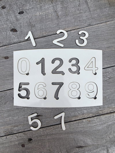 Rompecabezas NUMEROS encastrable madera