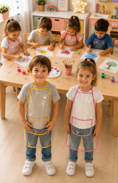 Delantales Cristal PVC Niños