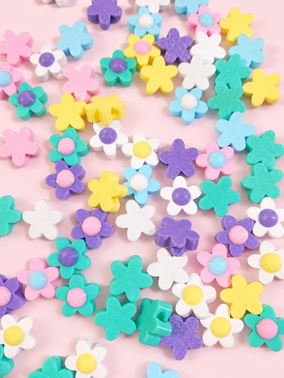 Cuentas Flores Pastel