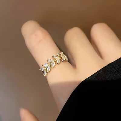 Anillo Golden Leaf