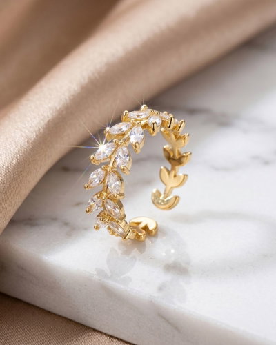 Anillo Golden Leaf