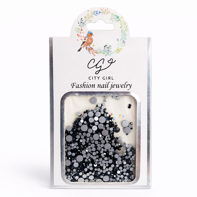 Stras tamaños varios negro