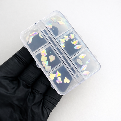 Aplique uñas varios tornasol