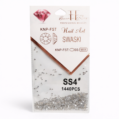 Strass plateados varios pequeños