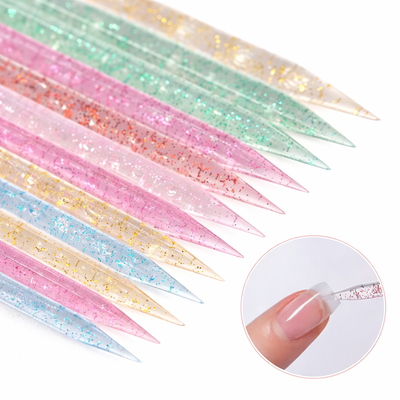 Palito de naranjo acrilico rosas x 10