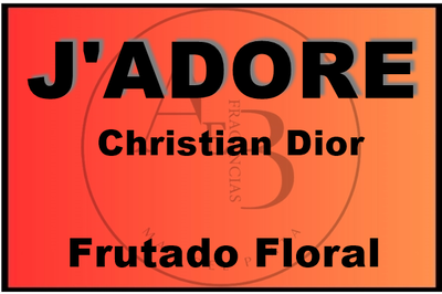  Fragancia J'Adore de Christian Dior Femenino . -