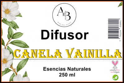  Difusor Varilla x 250 ml CANELA - VAINILLA