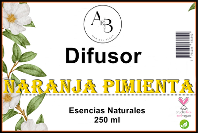  Difusor Varillas x 250 ml NARANJA - PIMIENTA