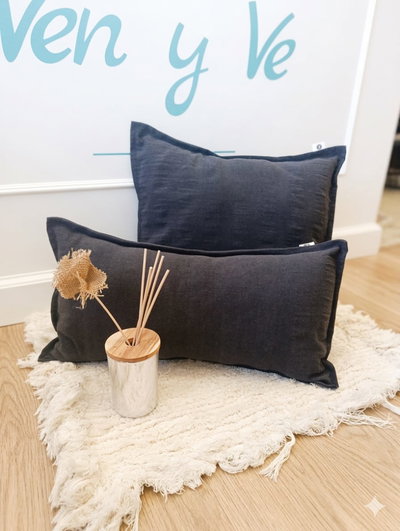 Almohadon Negro Tussor