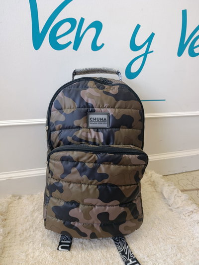 Mochila Puff Chuna en verde 