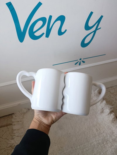 Tazas Tu y Yo Blanca