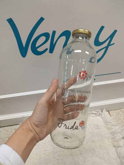 Botella de vidrio