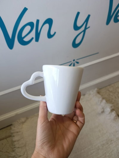 Taza Blanca Corazón 