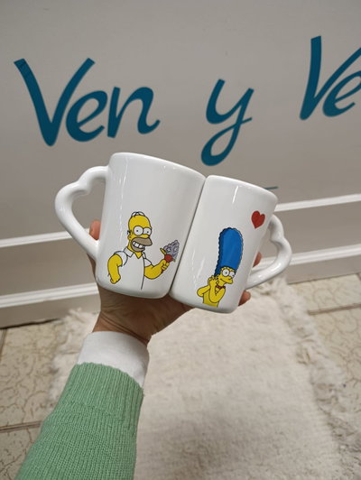 Tazas Tu y yo Homero y March