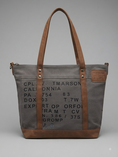 Bolso Cargo En Gris