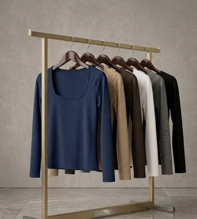 Remera Aitana escote cuadrado - Morley SOFT (Pack x5)