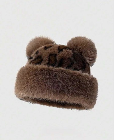 Gorro teddy animal print OSCURO 
